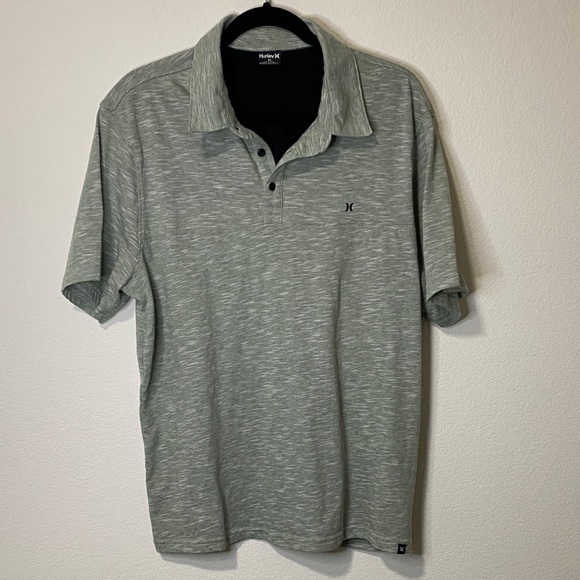 Hurley Other - Hurley Men's XL Short Sleeve Heather Gray Green Polo Shirt Golf
